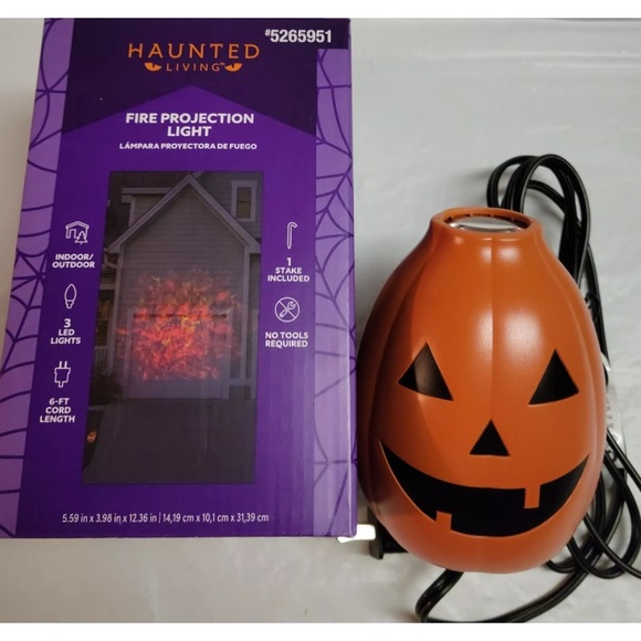 Haunted Living Fire Projection Light Fireblaze Projector Flame Effect Red - Picture 6 of 9
